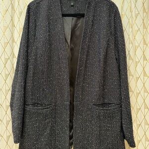 Torrid Elegant Black Tweed Women's Coat NWOT